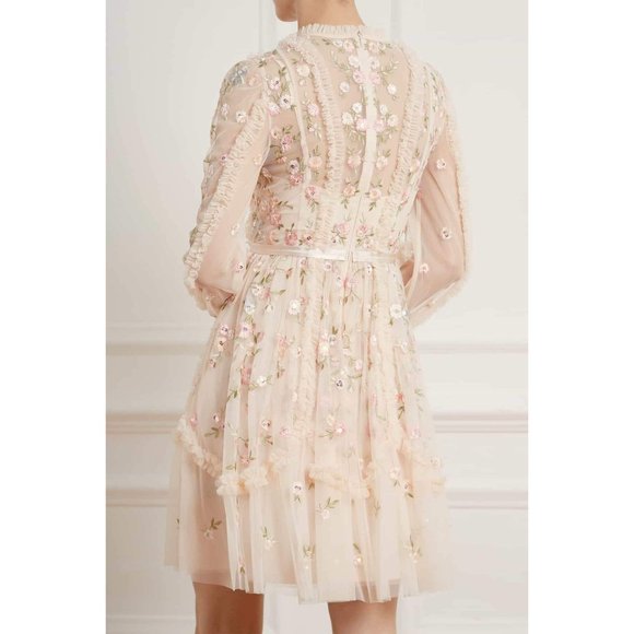 Needle & Thread | Wallflower Dress in Papaya Blush - Picture 3 of 12